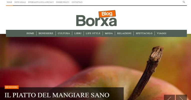 Immagine del sito blog realizzato borxa.com
